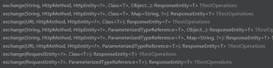 RestTemplate :: exchange() 메서드